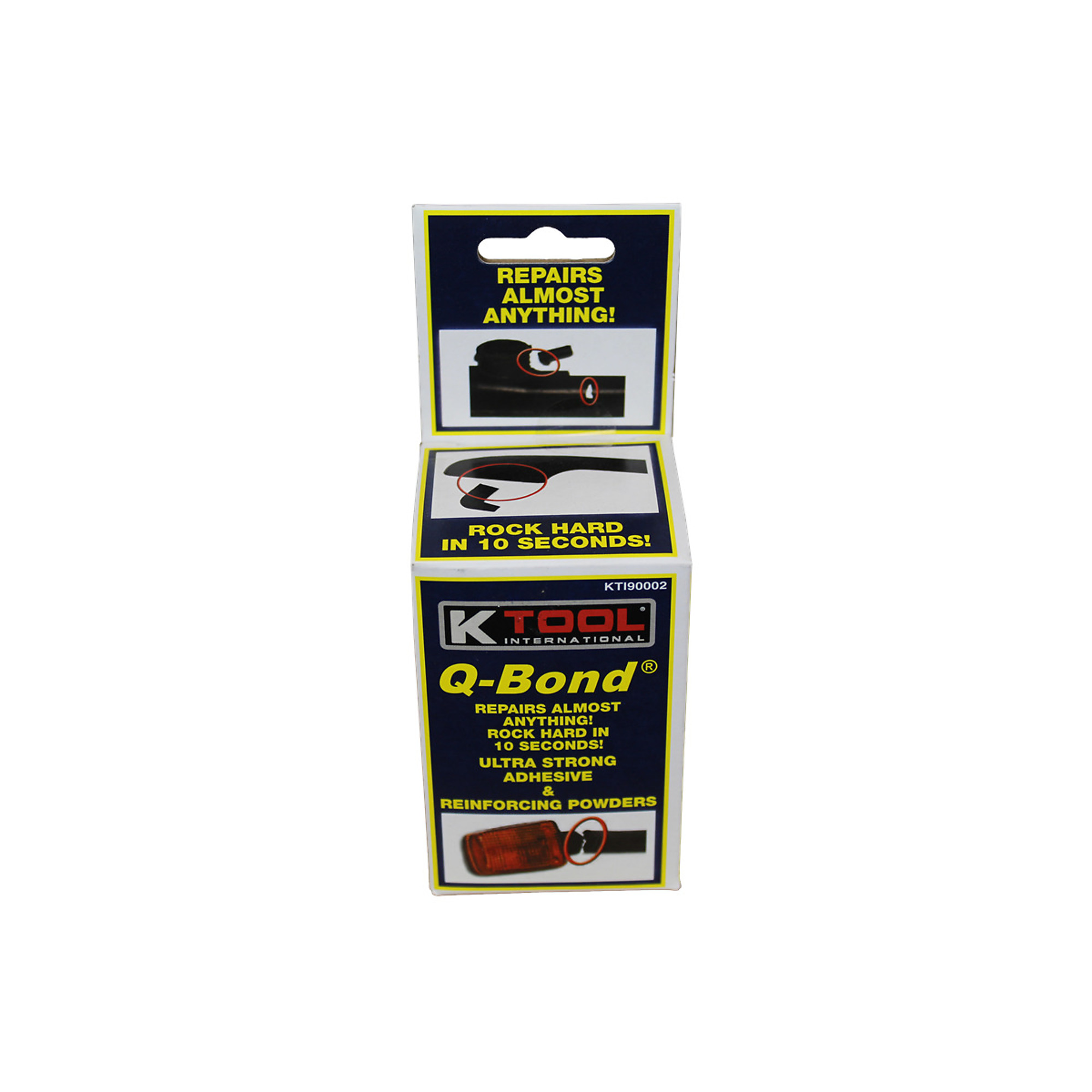 K Tool International Q-Bond Adhesive Kit — Ultra-Strong, Quick-Drying, Includes Adhesive and Reinforcing Powders, Model# KTI90002